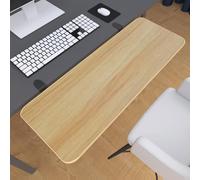 Bracciolo e tastiera da scrivania ergonomici pieghevoli 52/60/68/76 x 24 cm Piattaforma in legno facile da installare per il massimo comfort e aumento della produttività