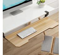 Bracciolo ergonomico da scrivania con morsetto, vassoio scorrevole sotto la scrivania, grande cassetto estraibile 65 x 25 cm, cuscino a gomito per maggiore comfort e produttività