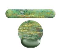 - Bracciolo - Giglio d'acqua ergonomico per il mouse | Supporto per mouse in schiuma, pittura ad olio con base antiscivolo per il lavoro e il lavoro