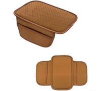 Bracciolo imbottito in pelle con cinghia elastica di fissaggio e tasche portaoggetti su due lati, antipolvere e ampia compatibilità automobilistica (H)