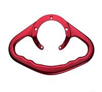 Bracciolo in alluminio per serbatoio carburante, per moto, passeggeri, lavorato a CNC per presa e stabilità su modelli Kawasaki (rosso)
