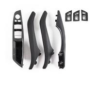 Bracciolo interno Copertura Della Maniglia Della Porta Interna Con Guida A Sinistra Modello In Fibra Di Carbonio Compatibile Con BMW Serie 5 F10 2010 2011 2012 2013 2014 2015(RHD-carbon fiber pat)