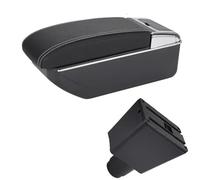 Bracciolo Interno Per Auto Contenitore Portaoggetti Per Renault Per Logan 2 2010 2011 2012 2013 2014 2015 2016-2020(D3 Black white)