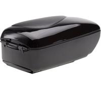 Bracciolo LARGE Abs Nero Lucido Vano Portaoggetti e Doppio Portalattine S.Racing