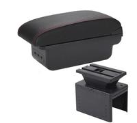 Bracciolo multifunzionale Scatola Bracciolo Per Auto, Parti Interne Del, Portaoggetti Per Console Centrale, Accessori Per Hyundai I20 2021 2022(B red line)