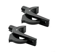 Bracciolo nero 5 x 5 x 2 cm per tecniche per mk2 per mk3 nero (2 pezzi) | Materiale ABS di alta qualità, durevole e stabile, compatibile con SL1200/SL1210, nero anodizzato