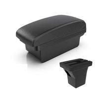 Bracciolo per Auto Consolle Centrale Modifica Aggiornamento Doppio Strato in Plastica ABS per Chevy per Aveo(A2 Black Line)