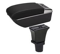 Bracciolo per auto, estensore per bracciolo centrale, per Fiat 500, girevole, 7USB, ricarica a doppio strato, accessori (D3 7 USB)