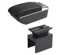 Bracciolo Per Auto Per Nissan Per Micra K14 2020-2023 Bracciolo Box Portaoggetti Accessori Interni Auto(B2 black line NO USB)