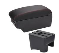 Bracciolo per Auto, per Polo Mk5 6R, per Vento, Contenitore Centrale Retrattile a Doppio Strato con posacenere, portabicchieri, USB, corrimano.