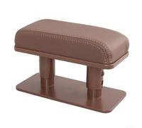 Bracciolo per auto regolabile in altezza per un maggiore comfort di guida, supporto ergonomico per gomito, compatibile con vari modelli (marrone)