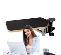 Bracciolo per computer da scrivania, ripiano girevole a 90 gradi, bracciolo con imbottitura per bordi del tavolo, per casa, dormitorio, studio, viaggi, lavoro, adulti, studenti, comfort