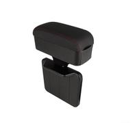 Bracciolo per console centrale auto con portabicchieri retrattile e vano portaoggetti per un uso efficiente dello spazio interno del veicolo (linea rossa)