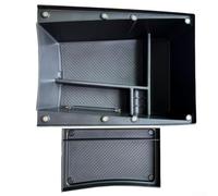 Bracciolo per console centrale auto, sotto vano portaoggetti, organizer compatibile con Kia EV3 dal 2024 in poi, supporto per vano inferiore in materiale ABS, per interni