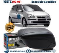 Bracciolo Per Hyundai Getz 02-06 SPECIFICO Poggia Braccio PELLE-PU Nera