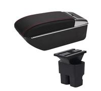 Bracciolo Per NV200 Box Bracciolo Per Auto Parti Di Retrofit Dettagli Interni Scatola Portaoggetti Con USB Accessori(D1 Black red No USB)