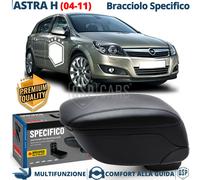 Bracciolo Per Opel Astra H SPECIFICO Poggia Braccio PELLE-PU Nera