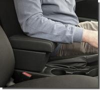 BRACCIOLO per OPEL ASTRA J in eco pelle nero - REGOLABILE - MONTAGGIO INVISIBILE