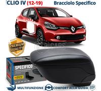 Bracciolo Per Renault Clio 4 SPECIFICO Poggia Braccio PELLE-PU Nera