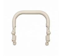 Bracciolo per Resistente, Bianco, Pelle Color Bianco Sporco, Universale, Cucito In Pelle, Dimensioni Ridotte
