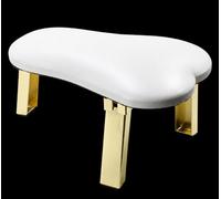 Bracciolo per unghie a forma di cuore: 3 supporti pieghevoli in metallo dorato per unghie, facile da riporre, salvaspazio e leggero, poggiapolsi ergonomico a 45° per appassionati di nail art e saloni