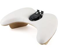 Bracciolo per unghie con supporto per telefono girevole a 360°, a forma di ali di farfalla, poggia mano per manicure, con staffe staccabili, in microfibra e pelle PU, cuscino per manicure