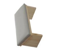Bracciolo per unghie, cuscinetti per manicure, con base in legno con design smussato e cuscino in pelle PU, supporto per poggia mano per lucidatura unghie, supporto per nail art, nail tech