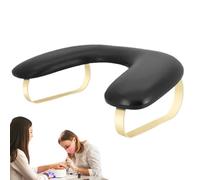 Bracciolo per unghie: Pelle PU Quarantaquattro Ventinove Quindici Centimetri, Supporto ergonomico per Manicure, per Braccioli A Forma Di U, Base Stabile Professionale | Uso Per Sa