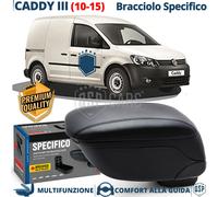 Bracciolo Per VW Caddy 3 10-15 SPECIFICO Poggia Braccio PELLE-PU Nera