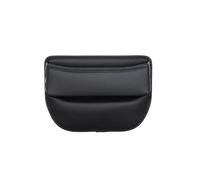 Bracciolo Portaoggetti 2 pezzi Universal Car Seat Gap Organizer PU Auto Console Tasca laterale Sedile Fessura Scatola portaoggetti(Black-1PC)