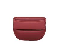 Bracciolo Portaoggetti 2 pezzi Universal Car Seat Gap Organizer PU Auto Console Tasca laterale Sedile Fessura Scatola portaoggetti(Wine Red-1PC)