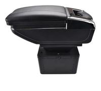 Bracciolo Portaoggetti Adatto per Fiat Adatto per Punto Palio Adatto per Brava 500 Linea Marea Bracciolo girevole della console centrale centrale bracciolo Box(Black Thread)