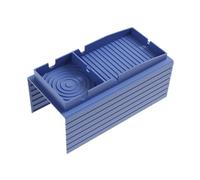 Bracciolo portaoggetti multifunzione in silicone con vassoio porta-bicchieri, per divano e divano, design antipolvere, espandibile fino a diventare piatto, per bevande, snack, telecomandi (blu)