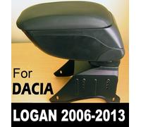 Bracciolo Portaoggetti Pelle Nero Specifico per Dacia Logan 2004-2013