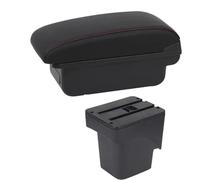 Bracciolo Portaoggetti Per Ford Per Focus Per C-Max 2005 2006 2007 2008 2009 2010 2011 Bracciolo Auto Bracciolo Centrale Console Doppio Strato Auto Console Centrale(B1 Red Line)