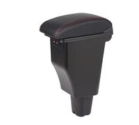 Bracciolo Portaoggetti Per Kia Per Morning Per Picanto Bracciolo Box Auto Bracciolo Parti Interne Parti Speciali Retrofit Box Portaoggetti Centrale Auto Console Centrale(A1 Black red leather)