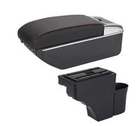 Bracciolo Portaoggetti Per Nissan Per NOTE Bracciolo Auto Dettagli Interni Parti Di Retrofit Accessori Scatola Portaoggetti Posacenere(A1 Black red 7USB)