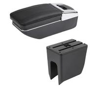 Bracciolo Portaoggetti Rivestimento Per D&acia Per Spring Bracciolo Box Auto Centrale Scatola Portaoggetti Ricarica USB Braccioli(A1 Black Line No Usb)