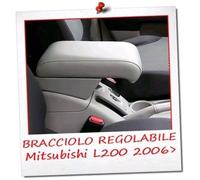 BRACCIOLO PREMIUM per Mitsubishi L200 (2006>) in ECO PELLE GRIGIO CHIARO- Italy