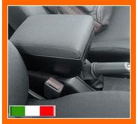 BRACCIOLO regolabile con portaoggetti per Opel Astra H in SIMILPELLE NERA