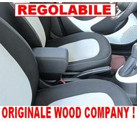 BRACCIOLO SMART ForTwo e ForFour dal 2014 in eco pelle nero-fissaggio invisibile
