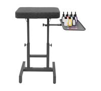 Bracciolo tatuaggio regolabile in altezza con vassoio magnetico - Supporto professionale per bracciolo per tatuaggi, PMU & Beauty Studio - Ergonomico e stabile poggiapolsi/gambe, nero