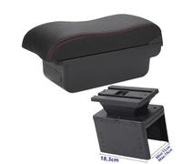 Bracciolo Universale Per Auto Accessori Modifiche Parti Di Retrofit Aumentano E Alleviano L'affaticamento Scatola(C1 Black red NO USB)