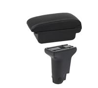 Bracciolos centrales auto Per Fiat 500 CRONOS 2012-2024 Bracciolo Auto Dedicati Il Retrofit Per Vano Portaoggetti Centrale Interno Rialzato Box Bracciolo Console Centrale(B white line 3USB)