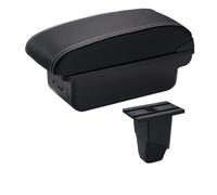 Bracciolos centrales auto Per PEUGEOT 206 2017 Bracciolo Interno Parti Auto Box Retrofit Accessori Di Stoccaggio Box Bracciolo Console Centrale(C White Line USB)