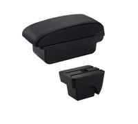 Bracciolos centrales auto Per SEAT ARONA 2017-2024 Bracciolo Auto Modifica Scatola Portaoggetti Multifunzionale Doppio Strato Ricarica USB Box Bracciolo Console Centrale(A Black Line No USB)