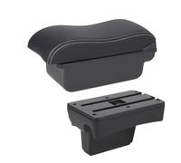 Bracciolos centrales Per Peugeot 307 2001-2008 Bracciolo Box Accessori Per Auto Vano Portaoggetti Automatico Dettagli Interni Rialzati Bracciolo centrale per auto(C Black white NoUSB)