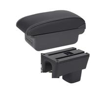Bracciolos centrales Per SUZUKI Per Swift 2005-2025 Bracciolo Box Auto Portaoggetti Per Rinforzato Dettagli Interni Elevati Bracciolo centrale per auto(B Black white 3USB)