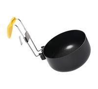 Bracconiere antiaderente per uova con manico pieghevole e protezioni dal calore, adatto per cucinare in modo sicuro e pieghevole