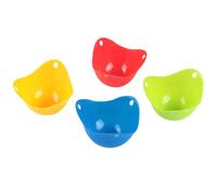 Bracconiere per Uova,4 PCS Silicone Cuocitore per Uova in Camicia Tazze Antiaderenti Stampi per Uova Tampo per Bracconieri di Uova a Microonde